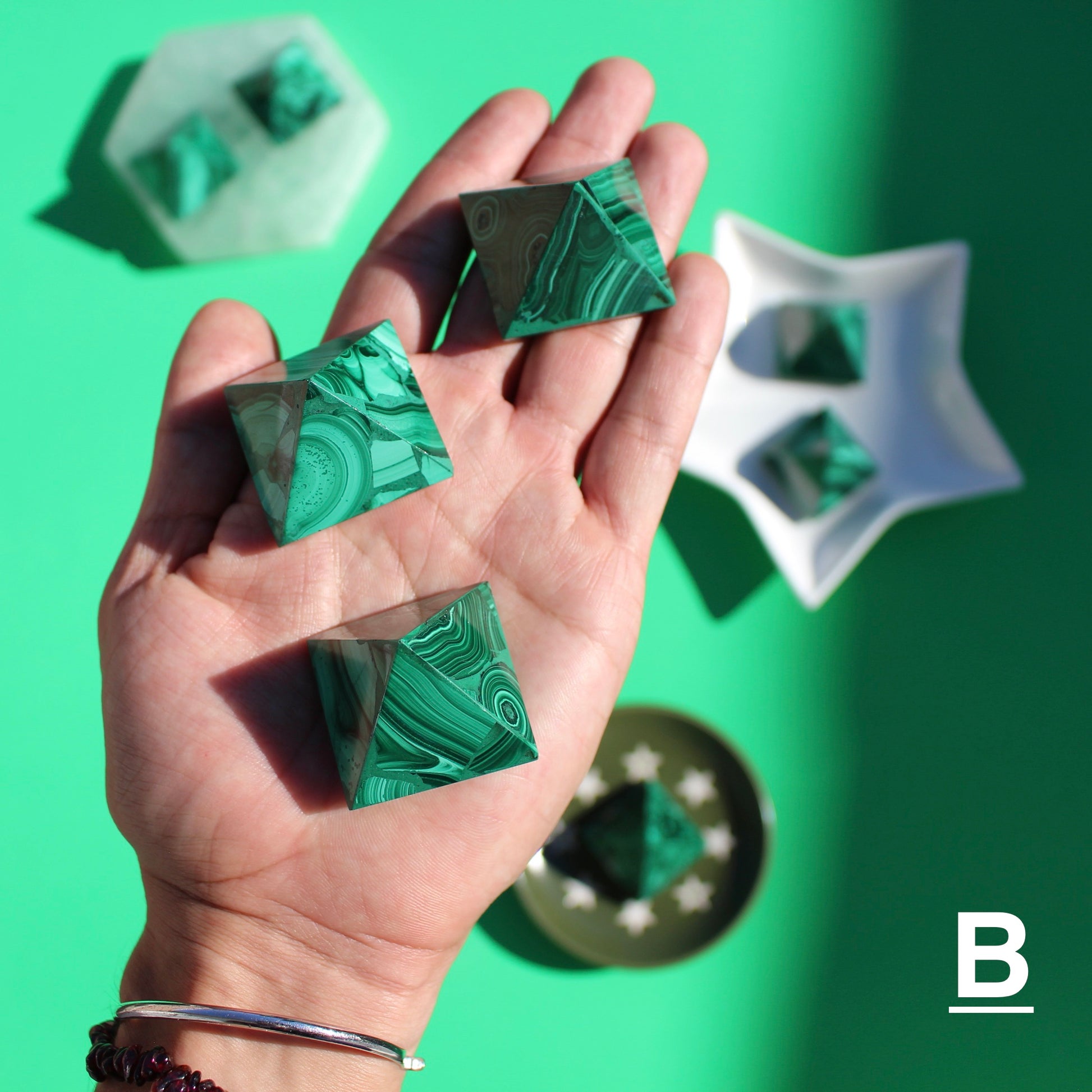 Malachite Pyramid - B - Emit Energy