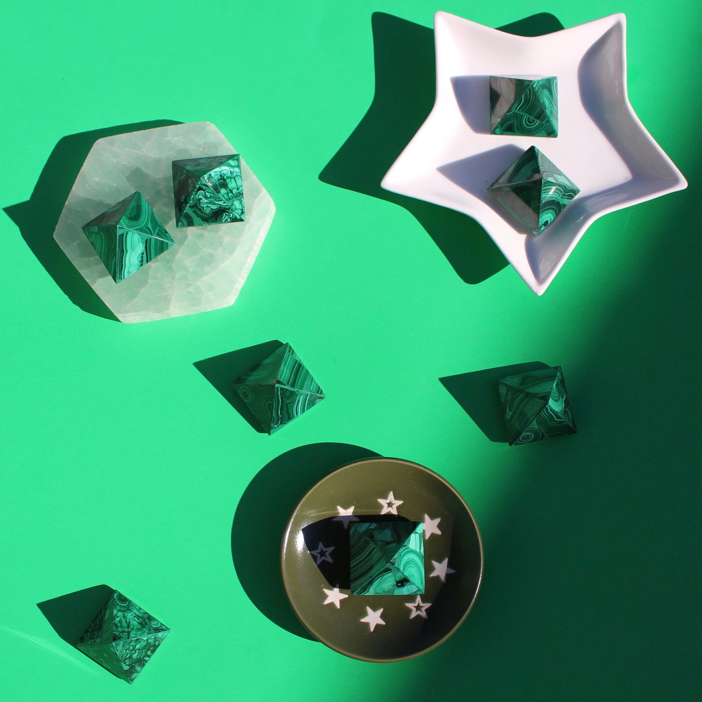 Malachite Pyramid - Emit Energy