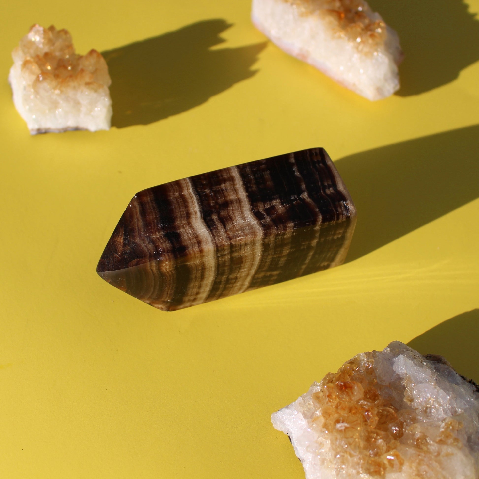 Chocolate Calcite Tower (No. 3) - Emit Energy