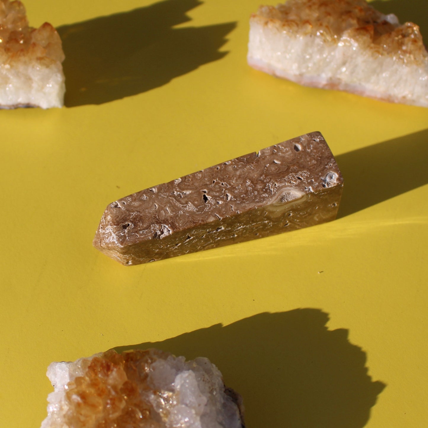 Chocolate Calcite Tower (No. 4) - Emit Energy