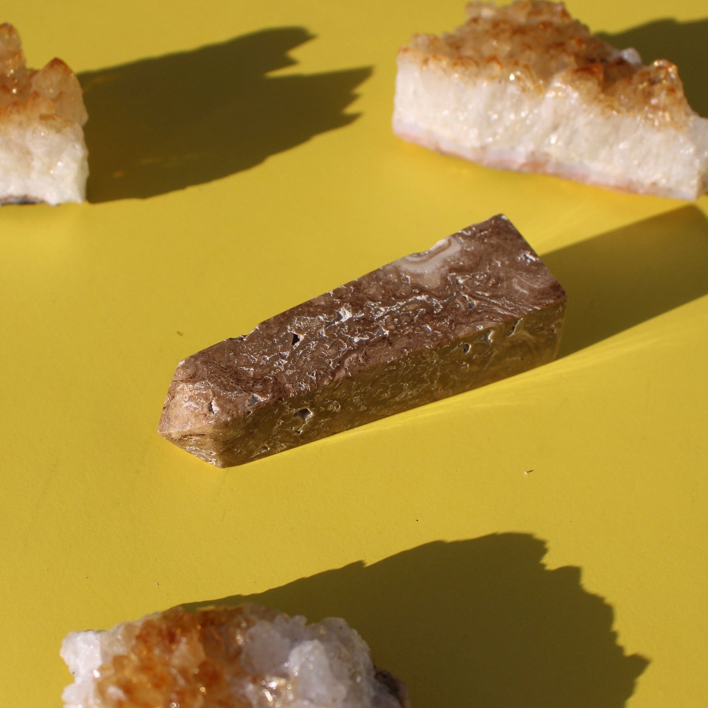 Chocolate Calcite Tower (No. 4) - Emit Energy