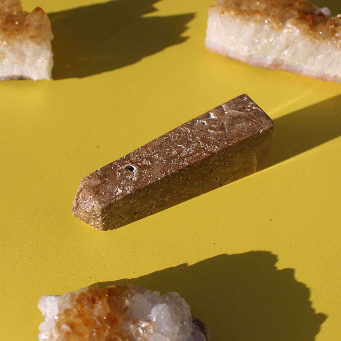 Chocolate Calcite Tower (No. 4) - Emit Energy