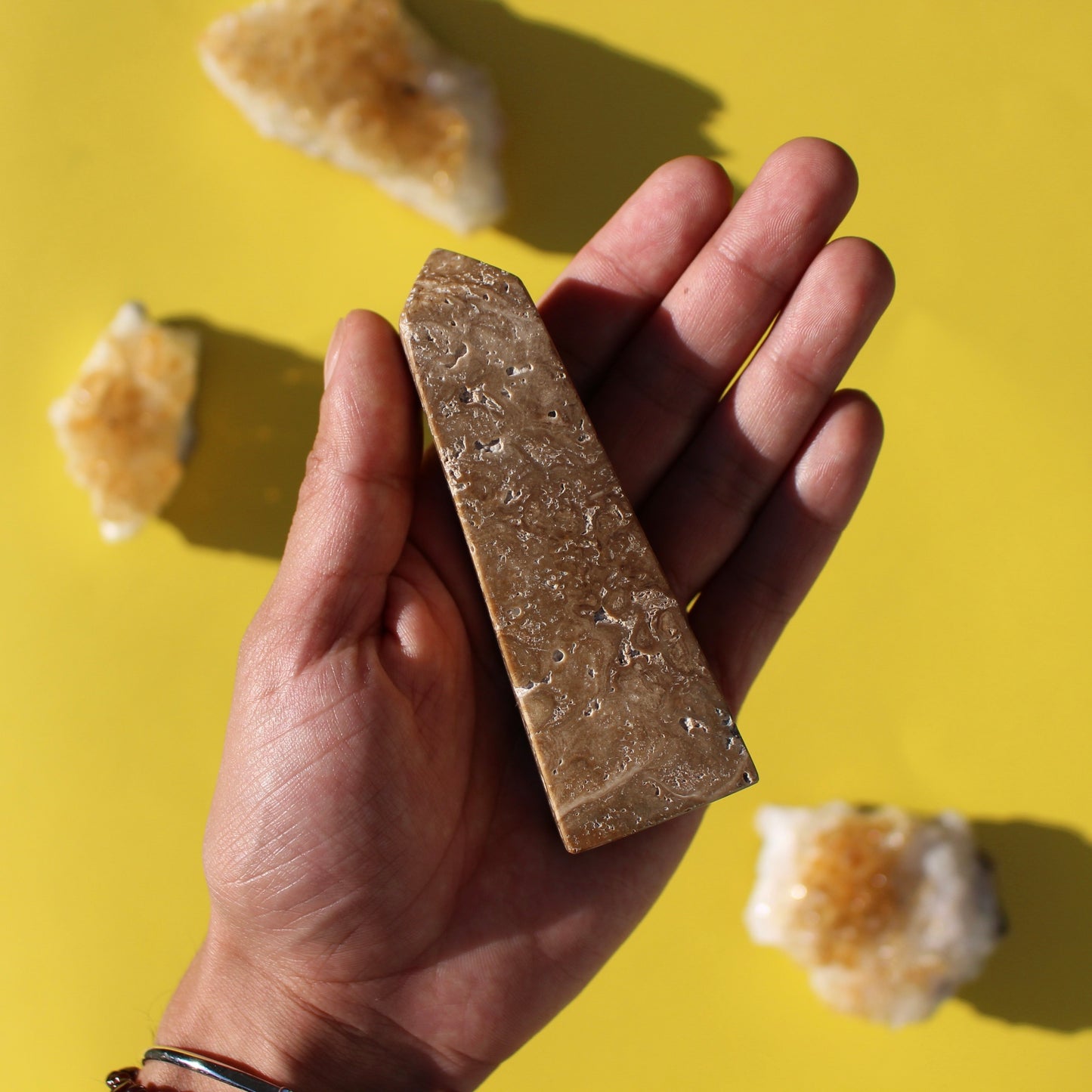 Chocolate Calcite Tower (No. 4) - Emit Energy