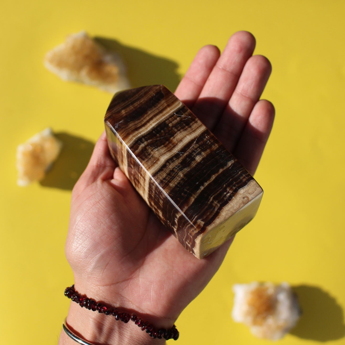 Chocolate Calcite Tower (No. 3) - Emit Energy
