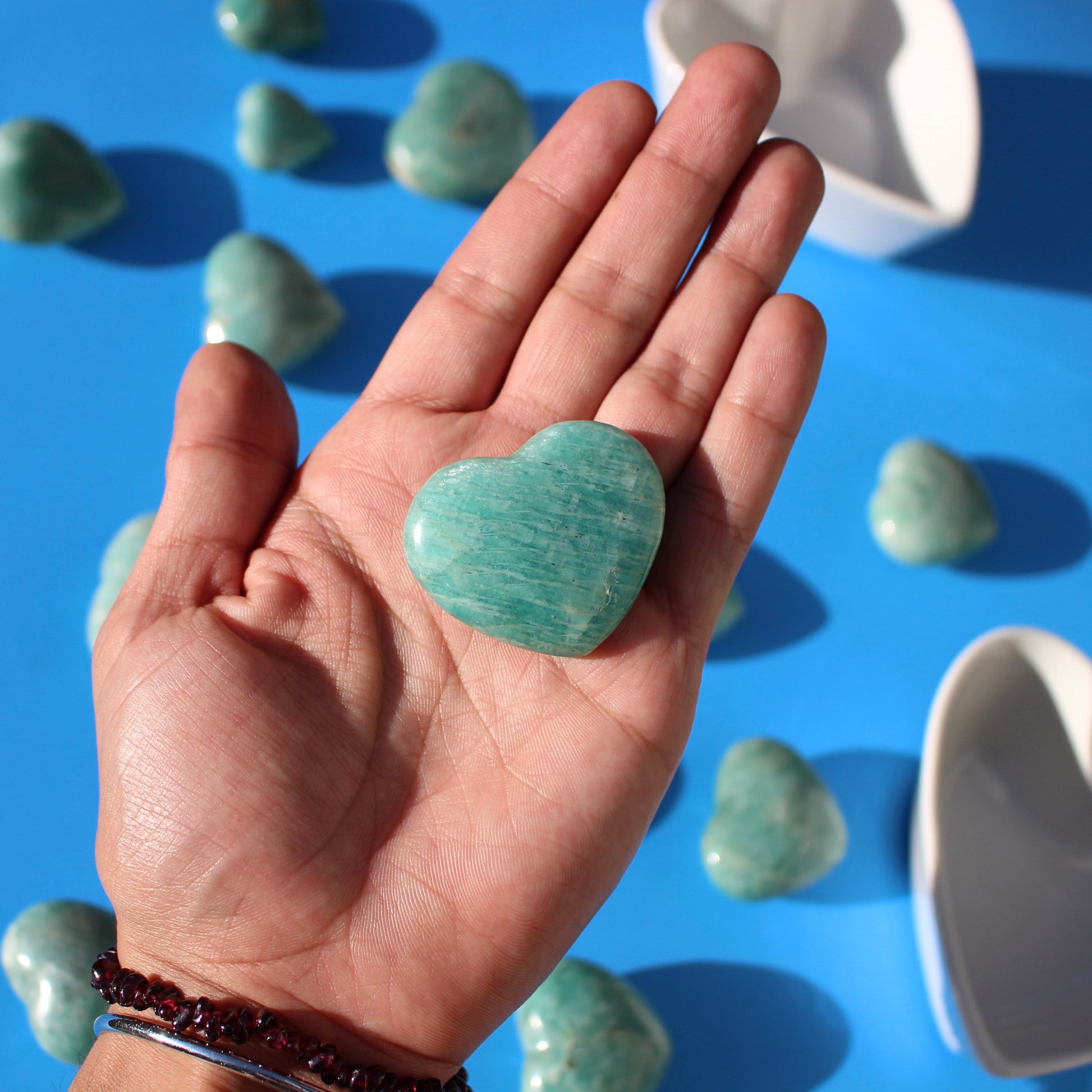 Amazonite (Hearts) - Medium - Emit Energy