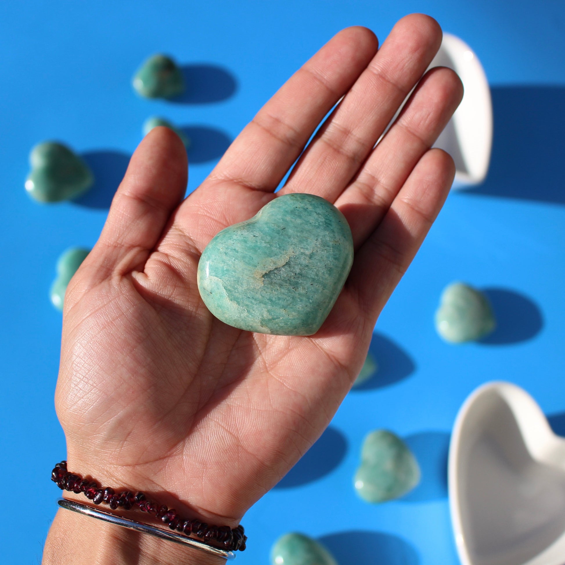 Amazonite (Hearts) - Large - Emit Energy