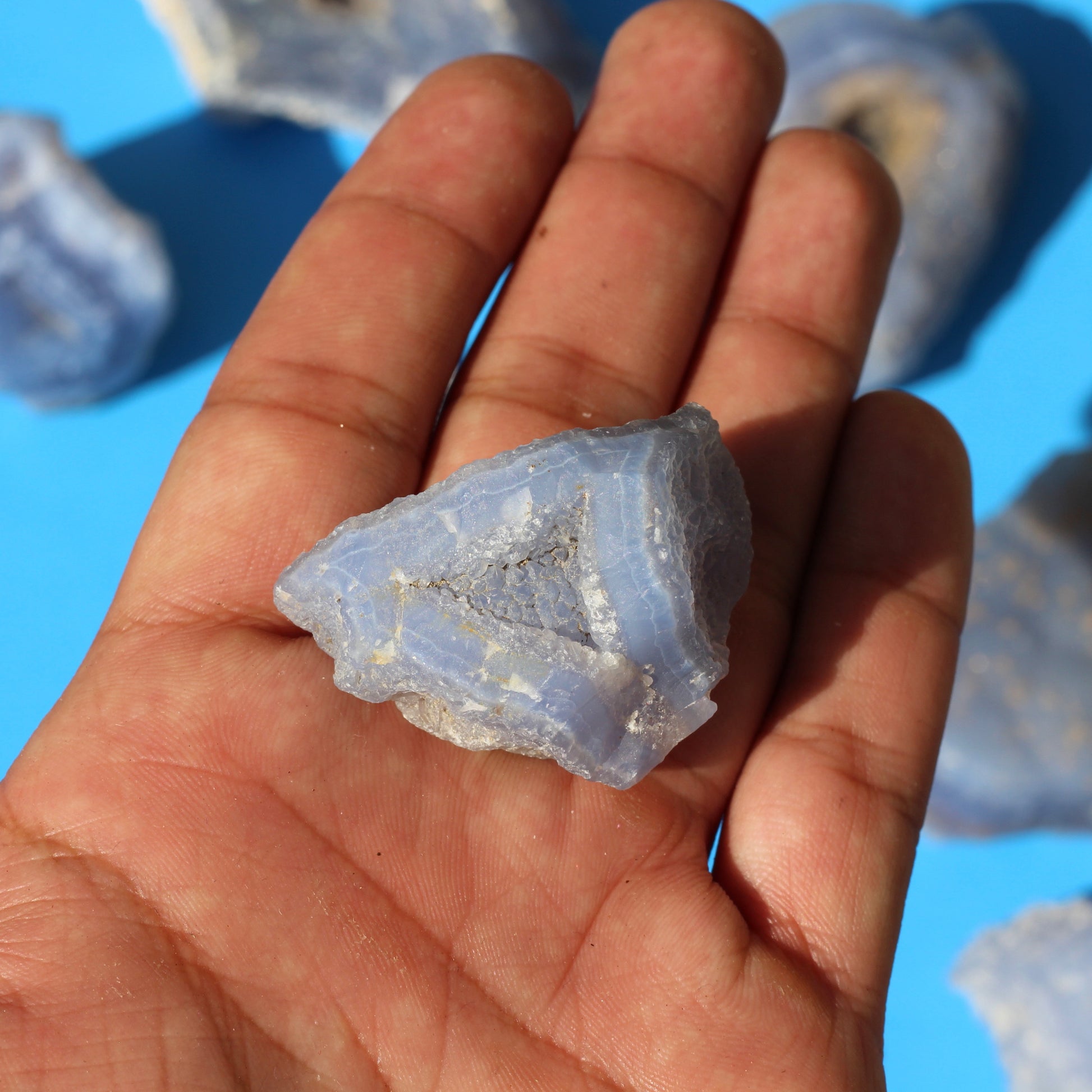 Blue Lace Agate (Raw) - Small - Emit Energy