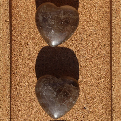 Smoky Quartz Hearts - Heart - Emit Energy
