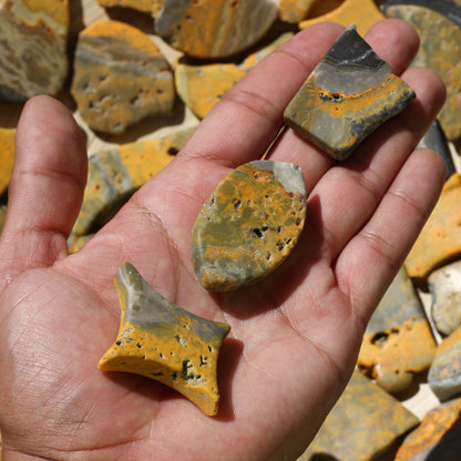 Bumblebee Jasper (Raw Chips) - Small - Emit Energy