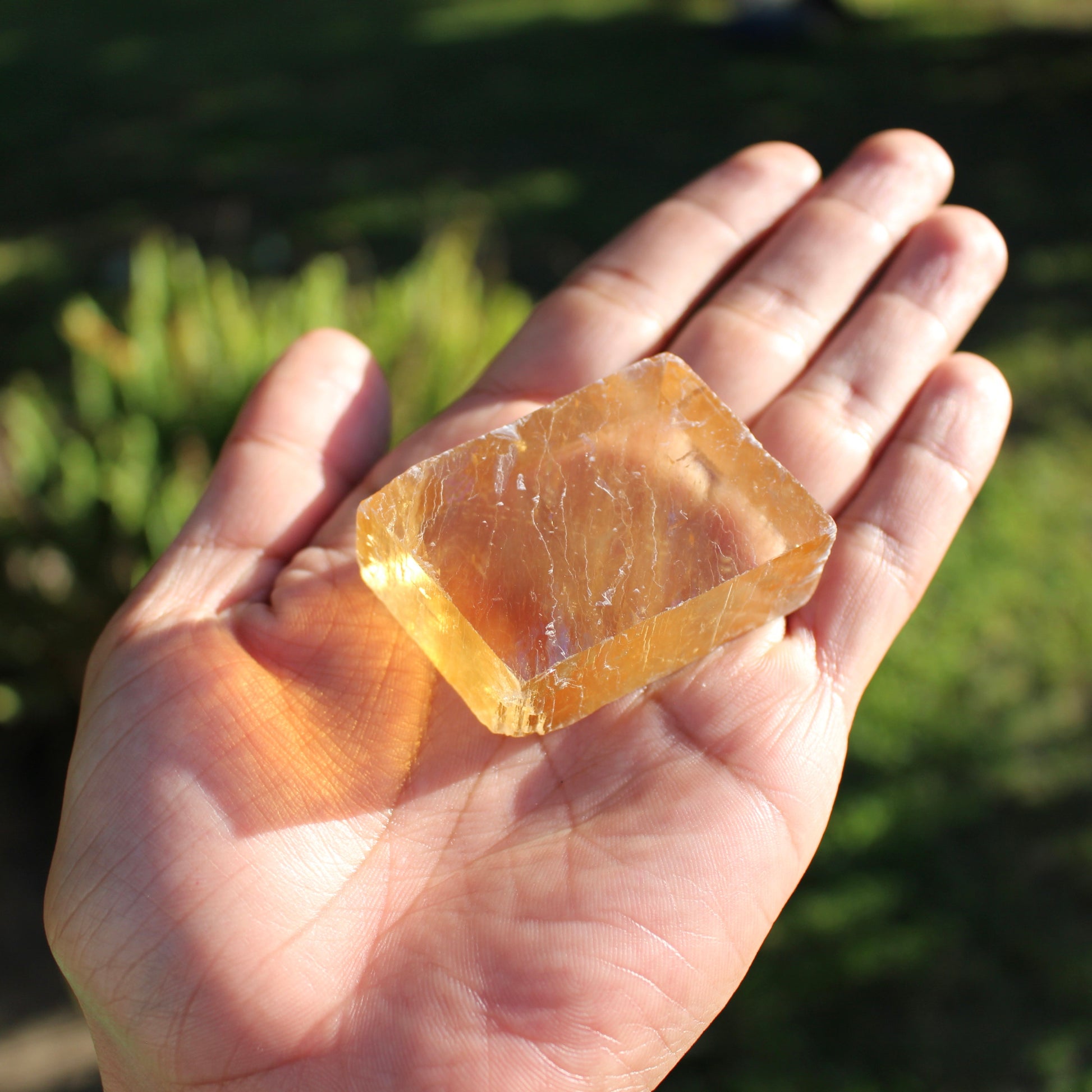 Honey Calcite (Optical Chunks) - Medium - Emit Energy