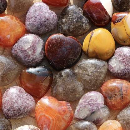 Smoky Quartz Hearts - Heart - Emit Energy
