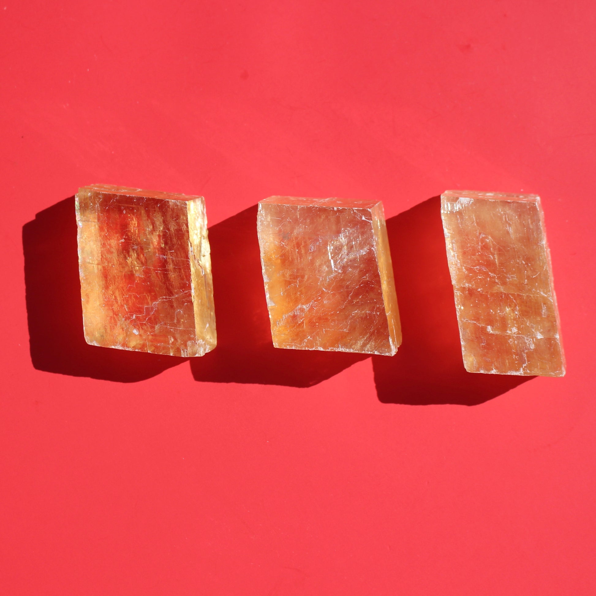 Honey Calcite (Optical Chunks) - Emit Energy