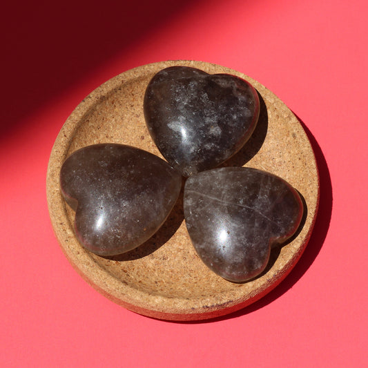 Smoky Quartz Hearts - Heart - Emit Energy