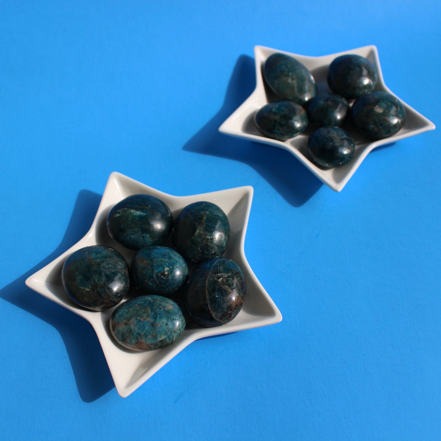 Blue Apatite (Mini Palm Stones) - Emit Energy