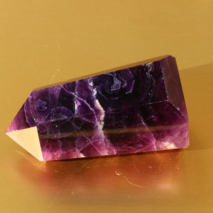 Purple Fluorite Point (No.7) (Extra High Quality) - Emit Energy