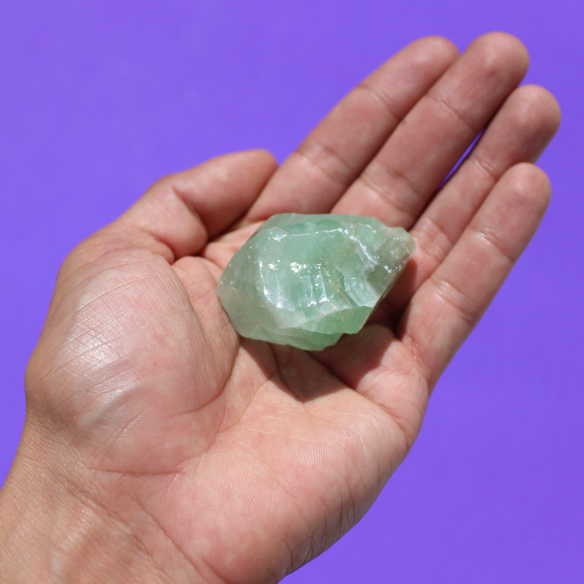 Green Calcite (Raw) - Medium - crystal - Emit Energy