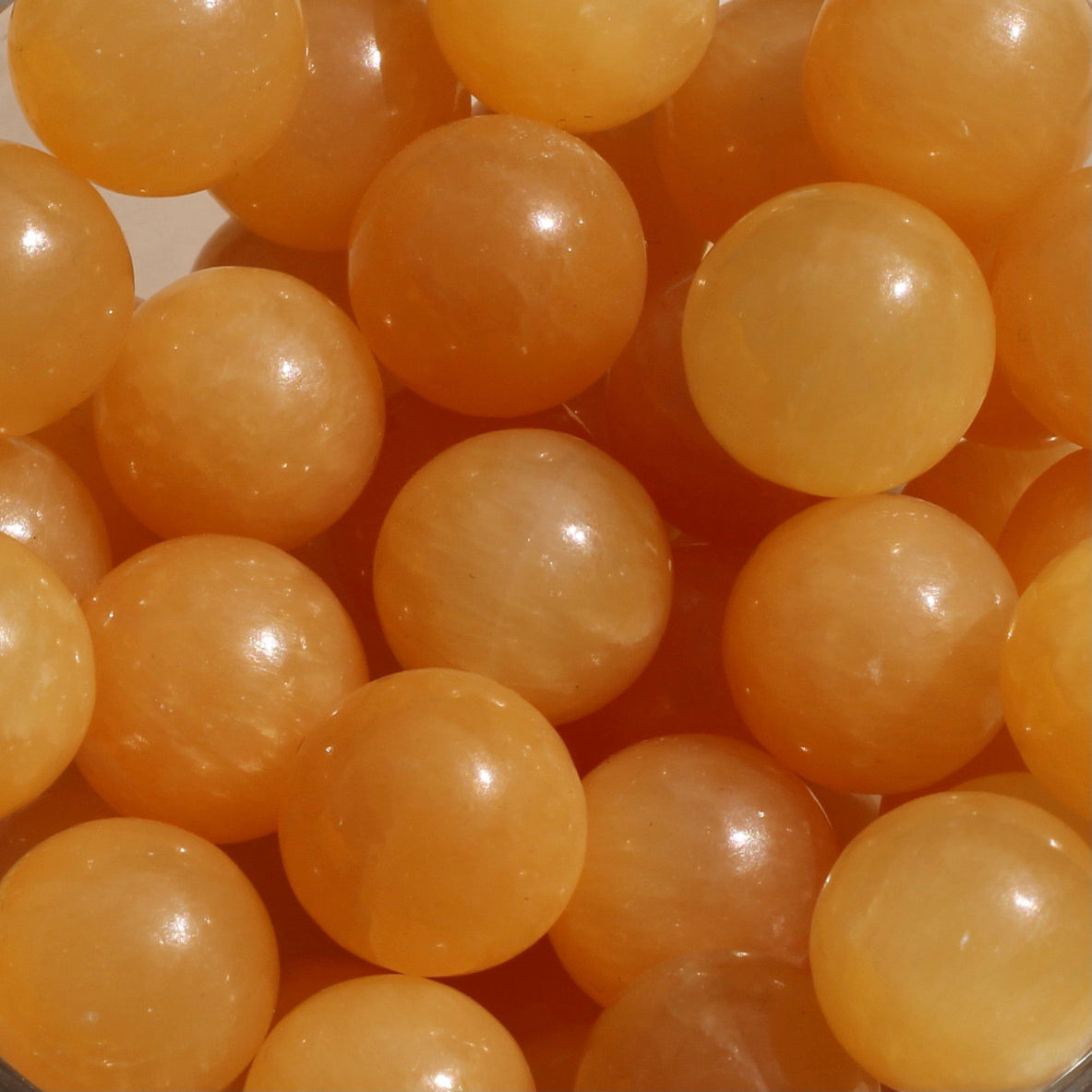 Orange Calcite (Mini Spheres) - Emit Energy