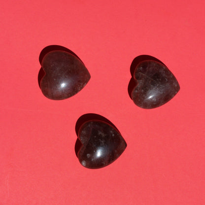 Smoky Quartz Hearts - Heart - Emit Energy