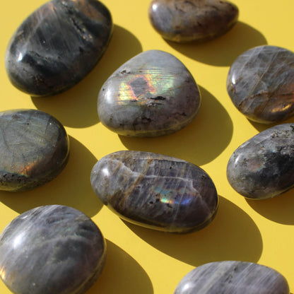Labradorite Palm Stones - Emit Energy