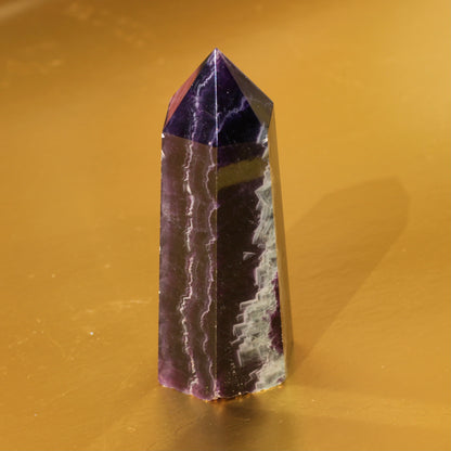 Purple Fluorite Point (No.6) (Extra High Quality) - Emit Energy
