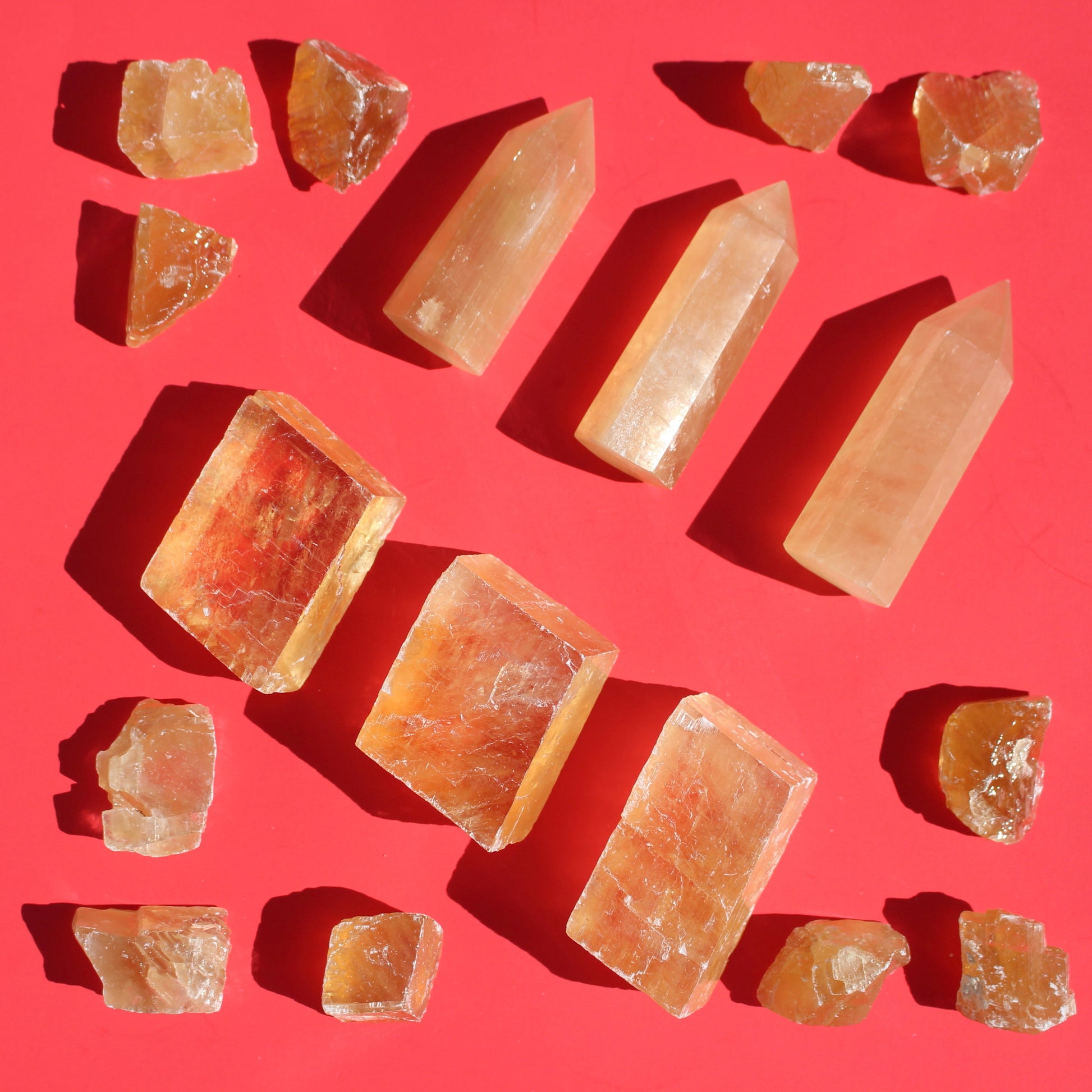 Honey Calcite (Raw) - crystal - Emit Energy