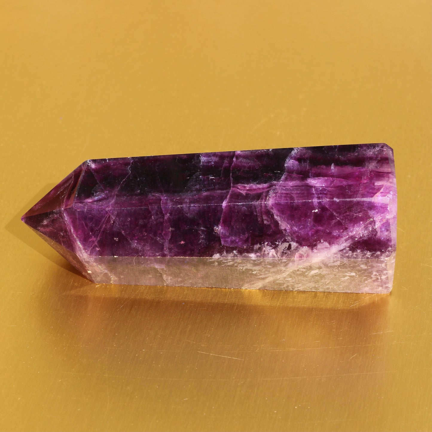 Purple Fluorite Point (No.1) (Extra High Quality) - Emit Energy