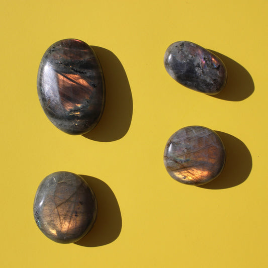 Labradorite Palm Stones - Emit Energy